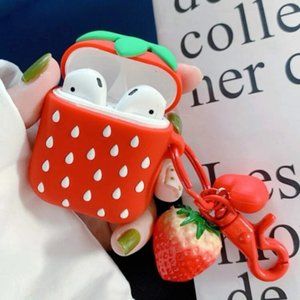 ** NEW ** Strawberry AirPods Case Model 1/2